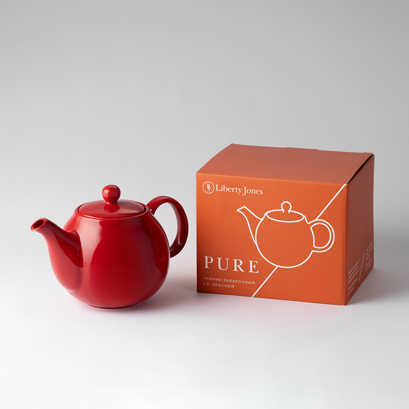 Чайник заварочный с ситом Liberty Jones Pure 1л, красный