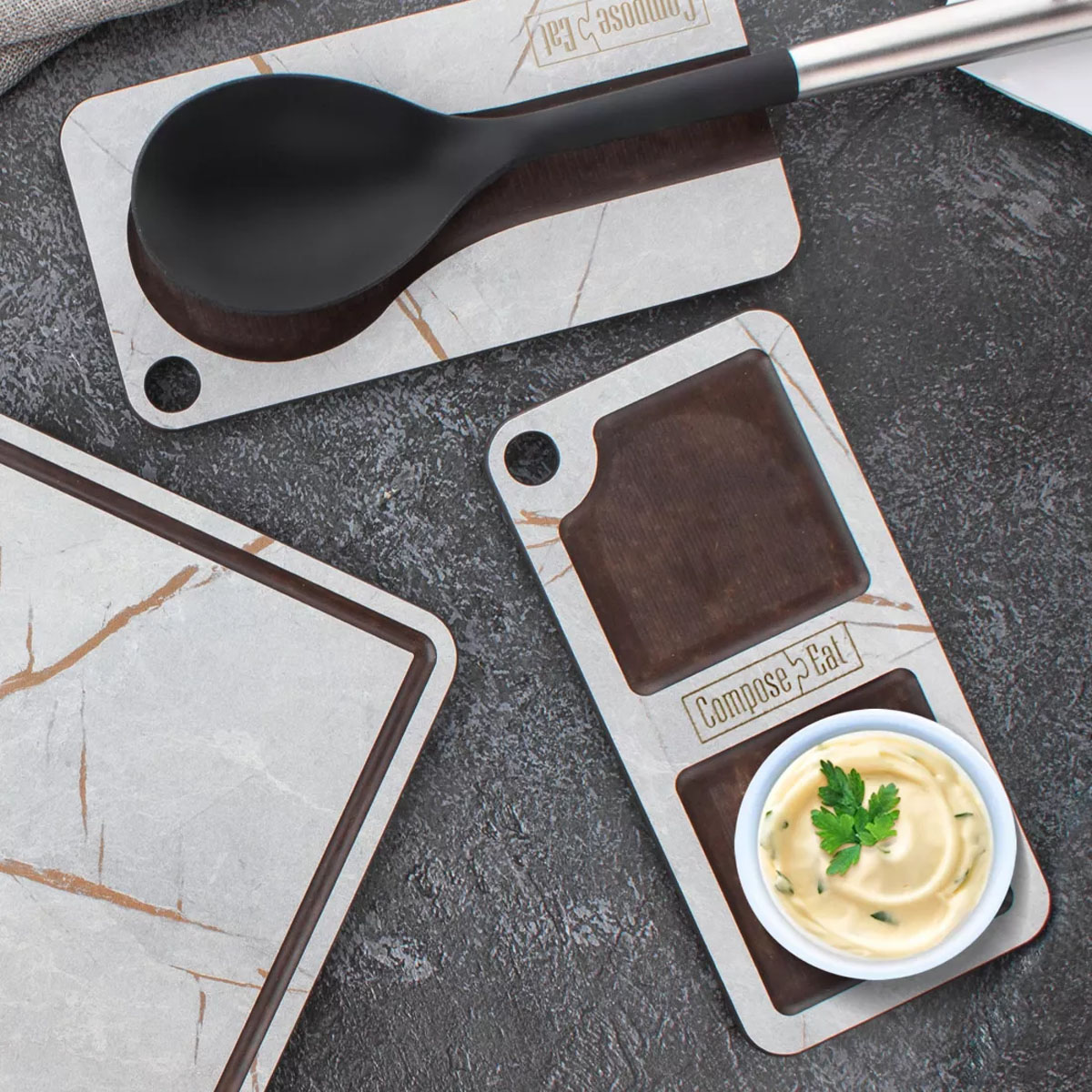 Подставка кухонная универсальная ComposeEat Мраморный Грейс