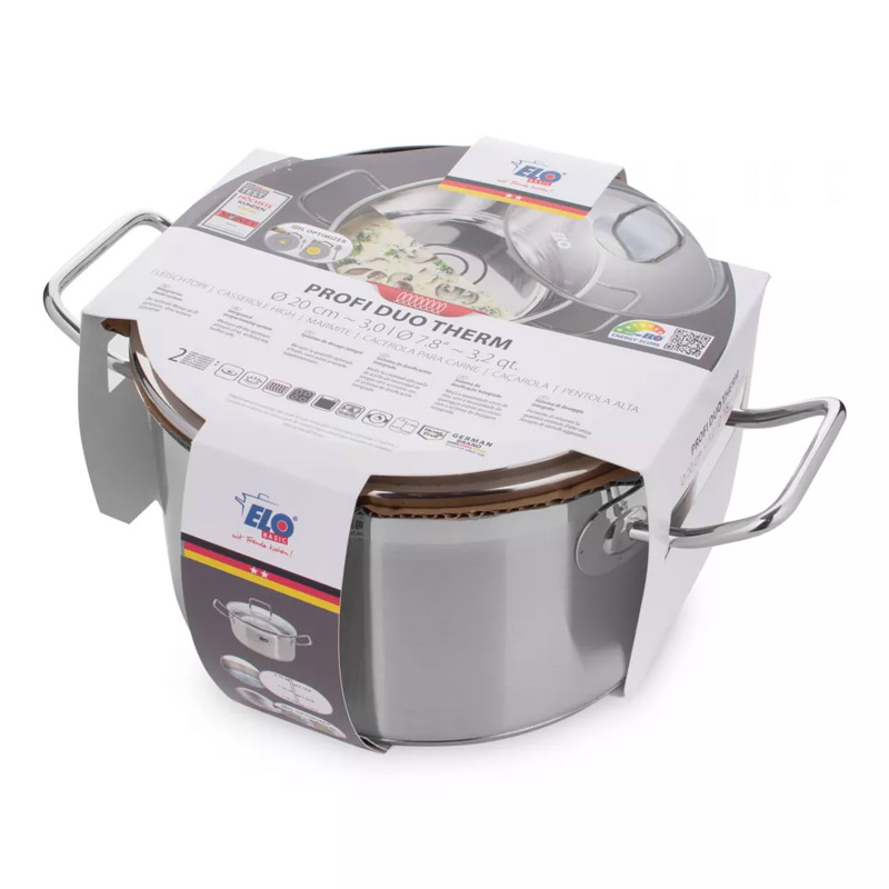 Кастрюля с крышкой ELO Profi Duo Therm 3л
