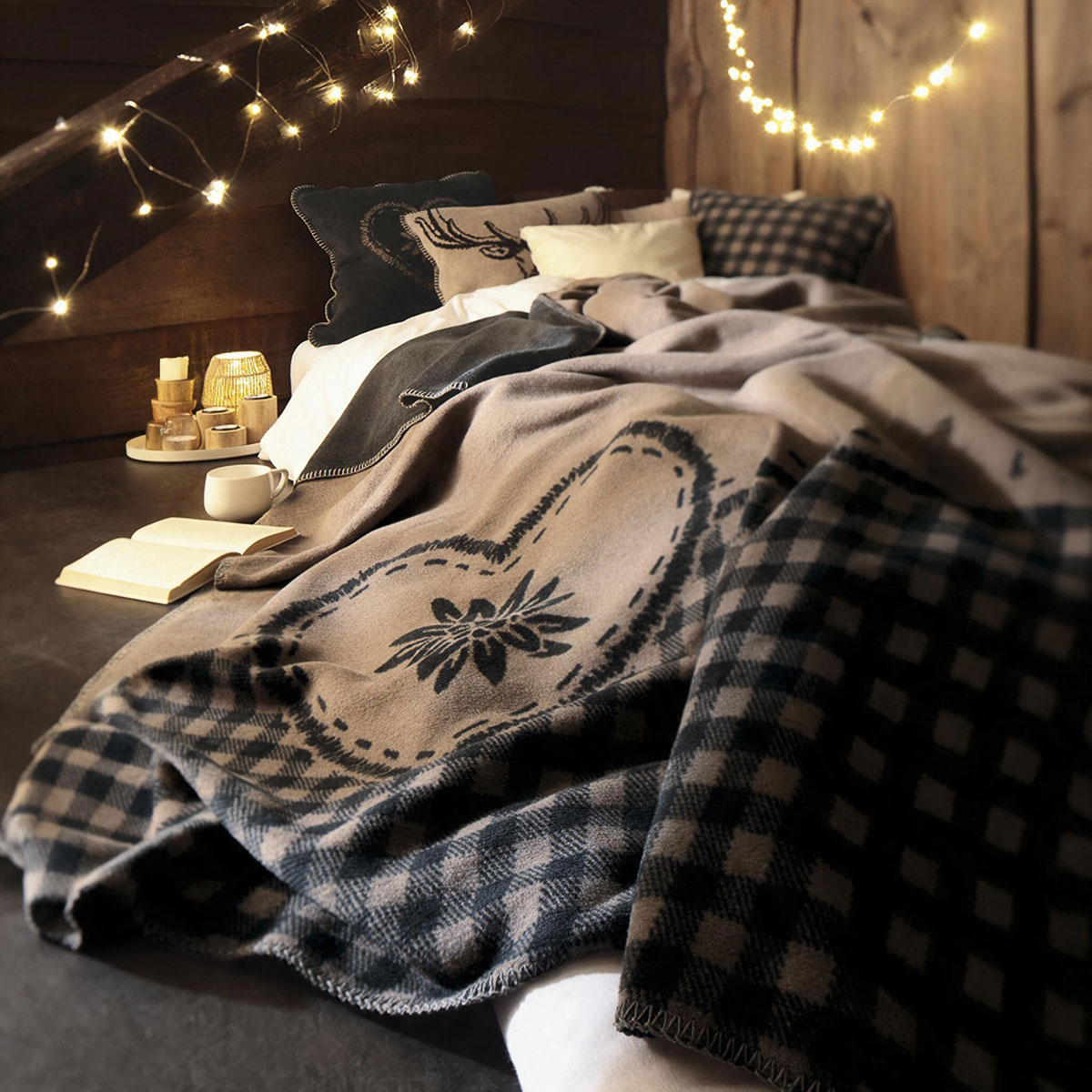 Плед 150x200см Biederlack Alpine & Lodge Альпийский шарм