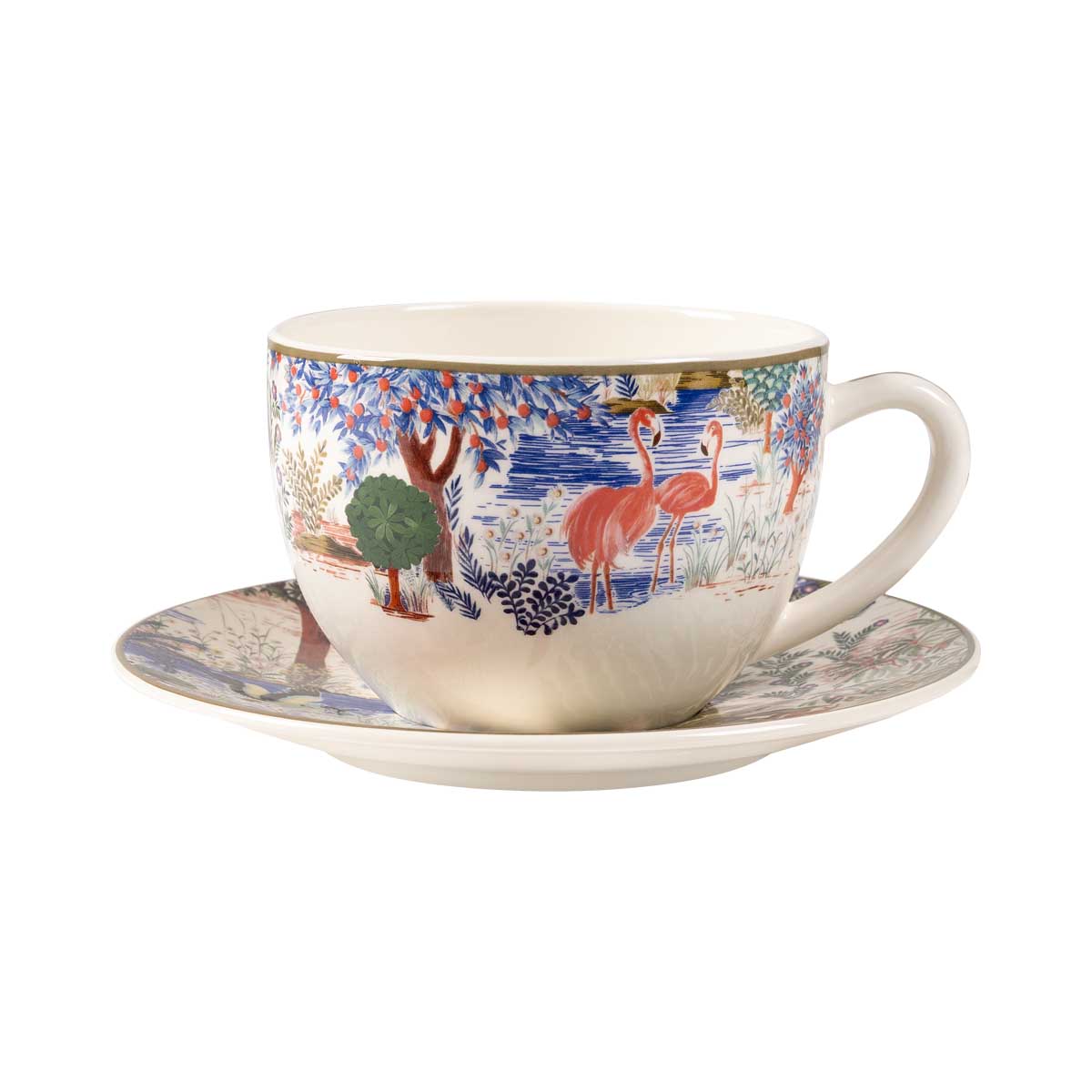 Чашка для завтрака с блюдцем Gien Le Jardin Du Palais 450мл