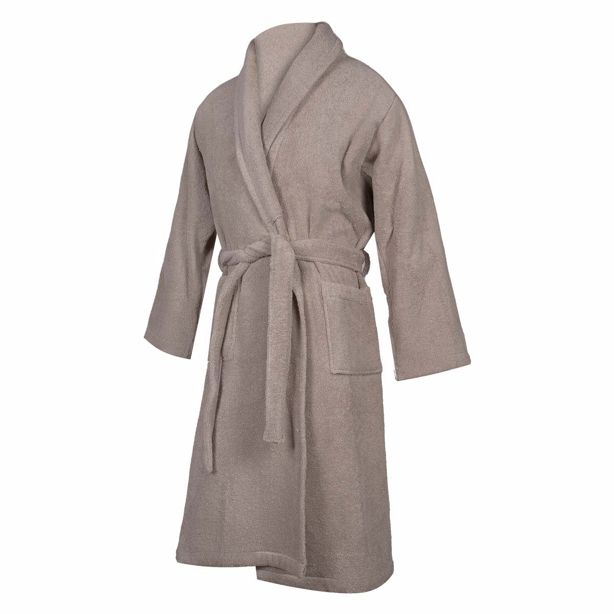 Халат махровый Lameirinho Basic размер XL, серо-бежевый