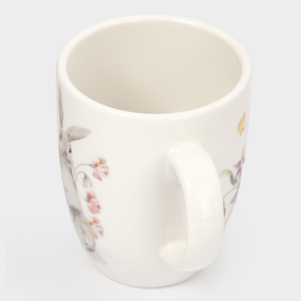 Кружка Anna Lafarg Пасха Натуральная Кролик с цветами