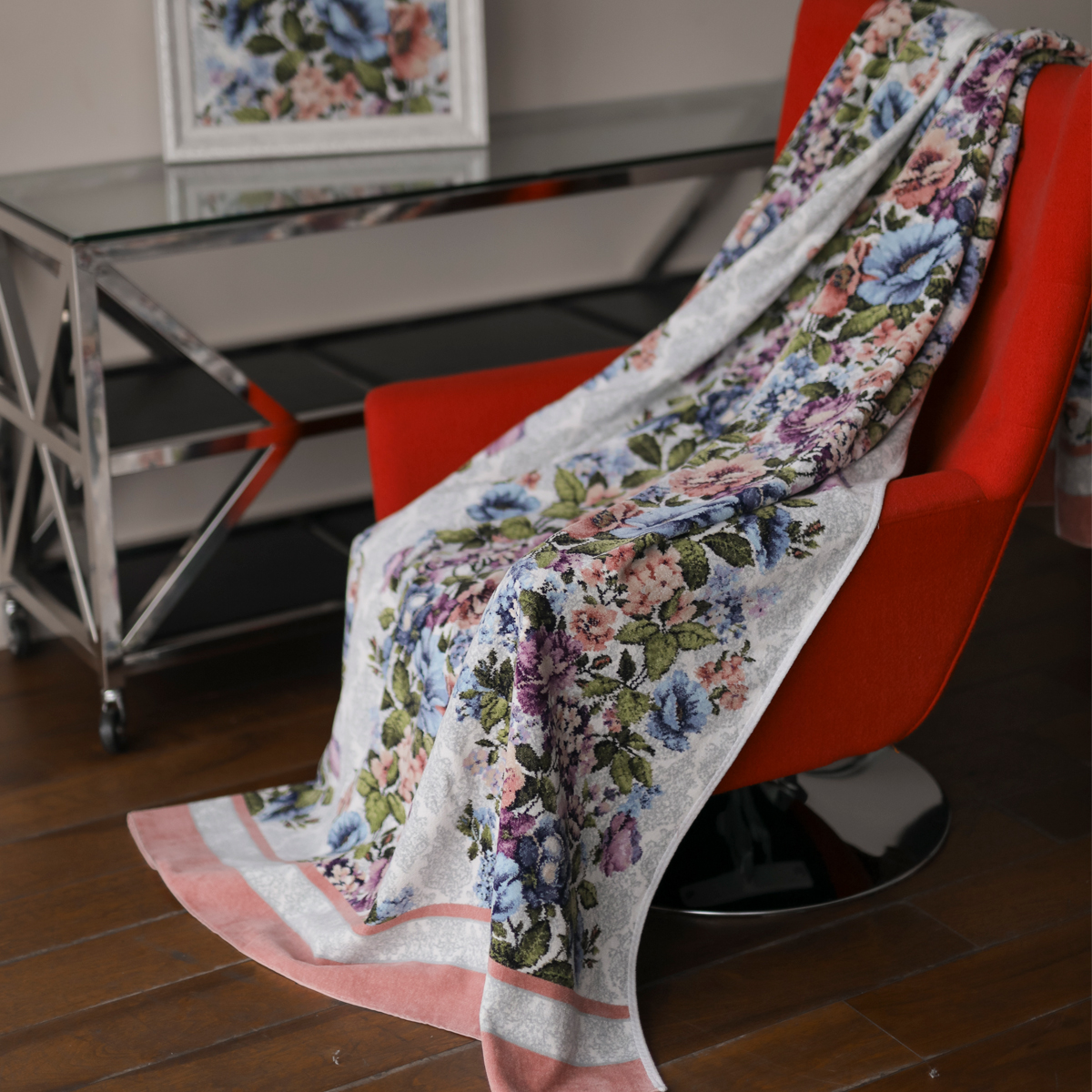 Полотенце Feiler Anastasiya 75x150см, цвет розовый