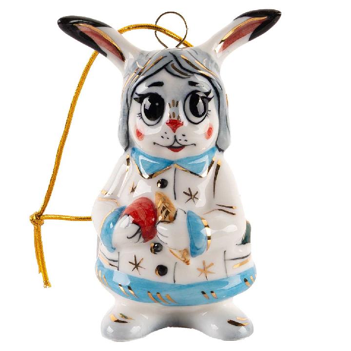 Елочная игрушка Лефортовский фарфор Лапочка дочка