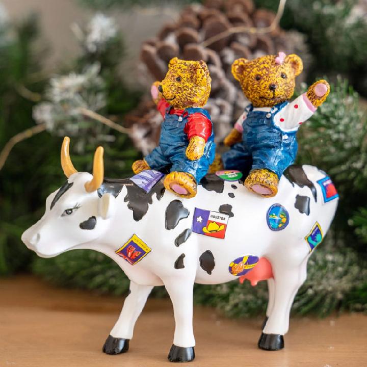 Коллекционная корова CowParade Russia Teddybears on the Moove 