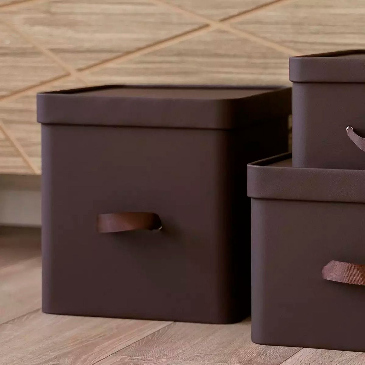 Коробка для хранения Rompicato Cube L, цвет коричневый