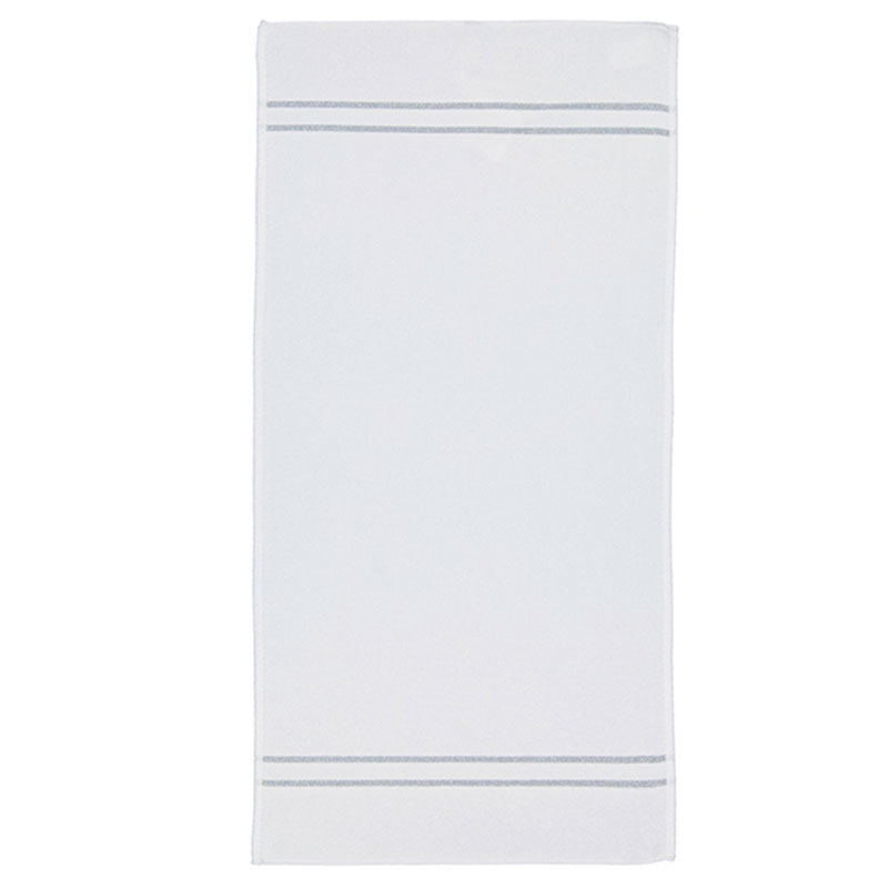 Полотенце Feiler La Glamour 50x100см, цвет белый-серебристый