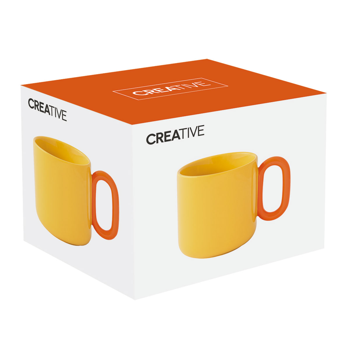 Кружка Easy Life Creative, цвет желтый