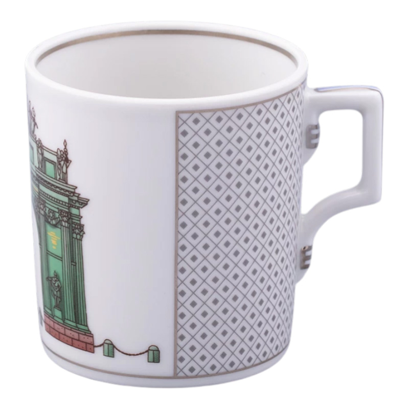 Чайная пара Императорский фарфоровый завод Серебряный город 220мл