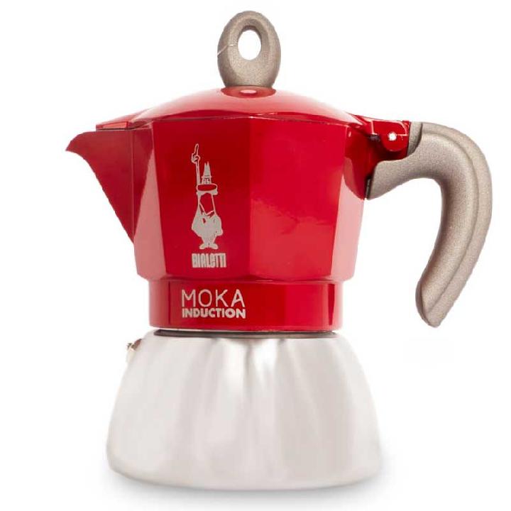 Кофеварка гейзерная Bialetti Moka Induction Red, 4 порции