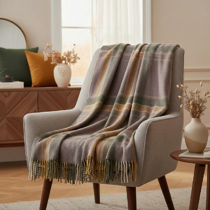 Плед 150x200см Pappel Cotton beige