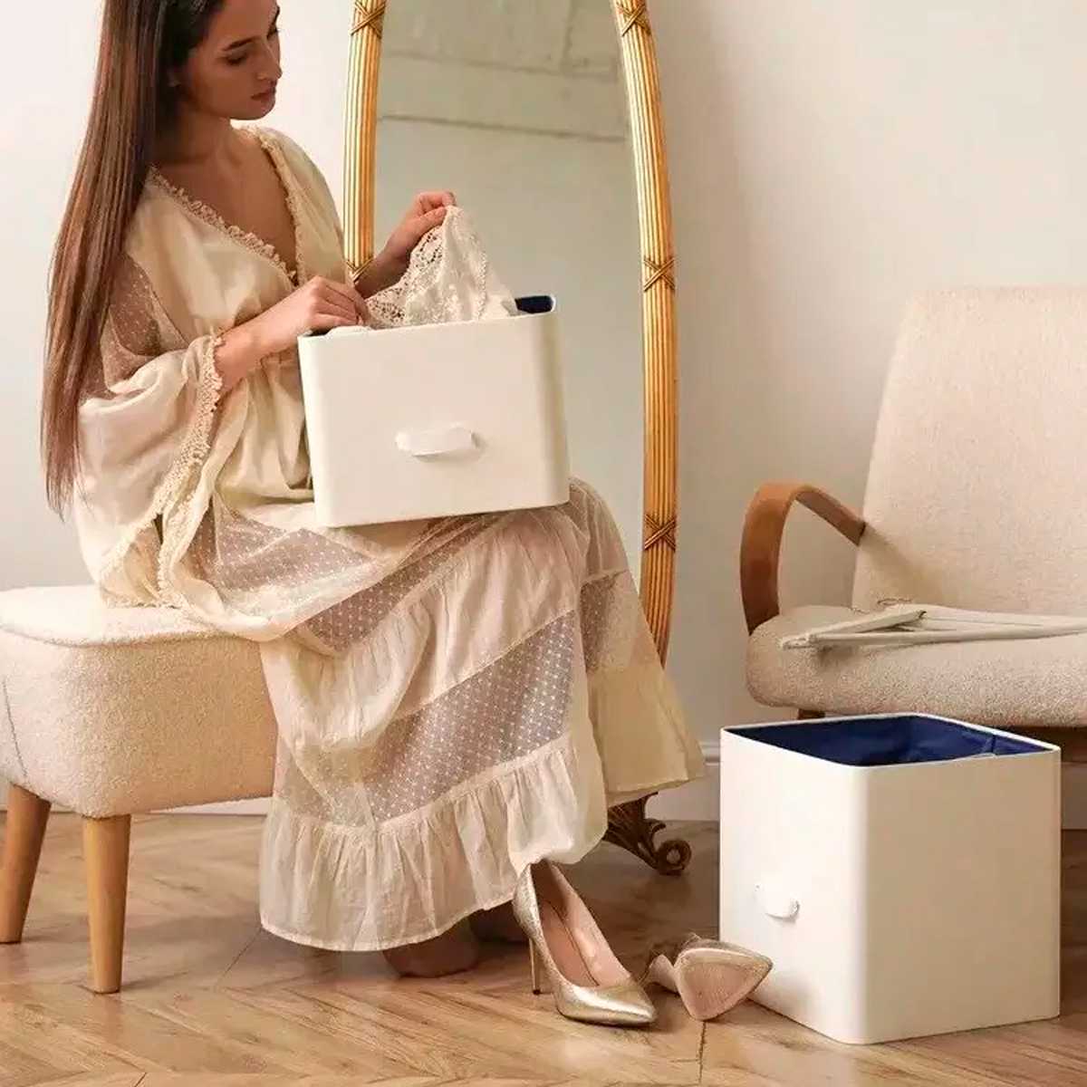 Коробка для хранения Rompicato Cube L, цвет белый