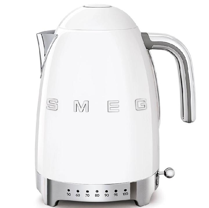 Чайник электрический Smeg 50’s Style с регулируемой температурой, белый
