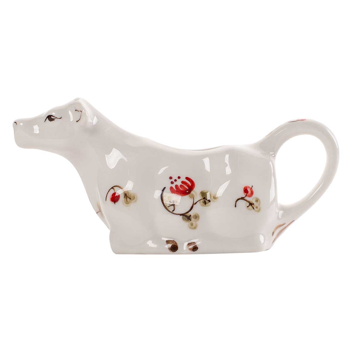 Сливочник Дымов Керамика Шиповник Корова