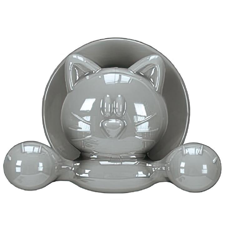 Крючок настенный Kleine Wolke Jolly Hooks Cat Platinum