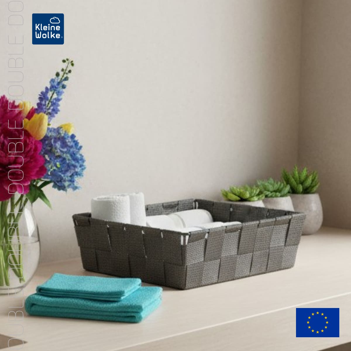 Корзина для хранения Kleine Wolke Chico Box Anthracite 24x7x18,5см