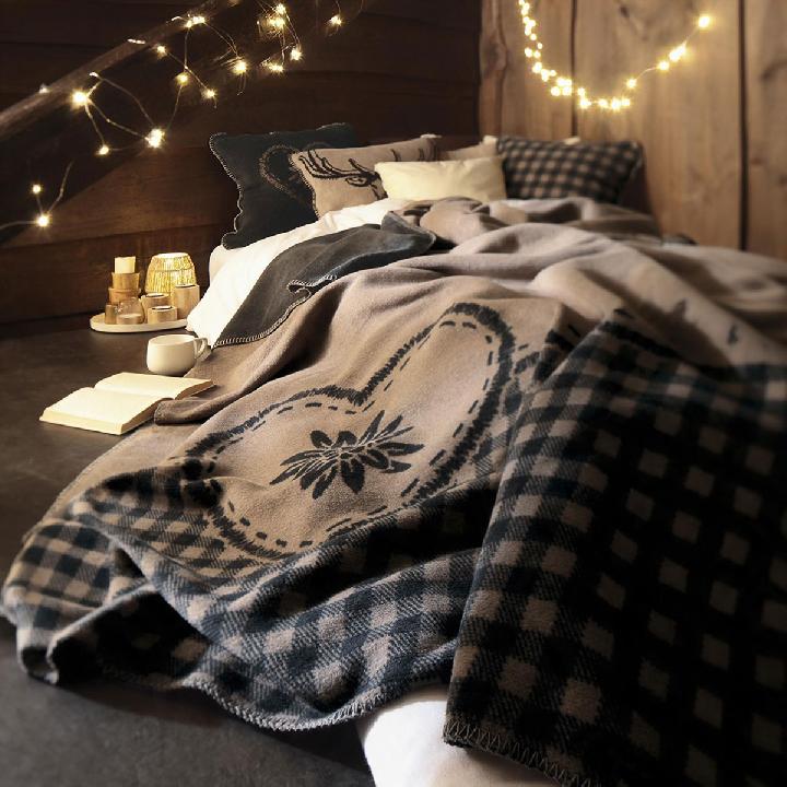 Плед 150x200см Biederlack Alpine & Lodge Альпийский шарм