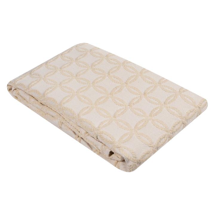 Покрывало евро Portugal Home Elegance 260x260см, цвет кремовый