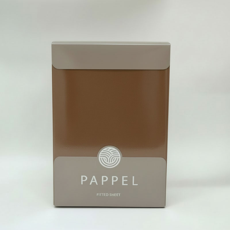 Простыня натяжная 2-спальная Pappel Comfort, цвет темно-коричневый