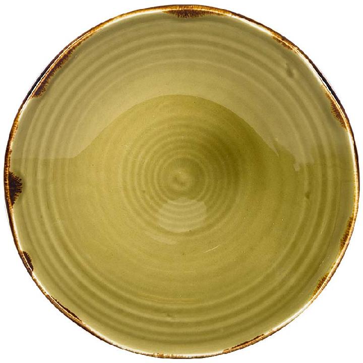 Тарелка глубокая Dudson Harvest 24,1см, цвет оливковый