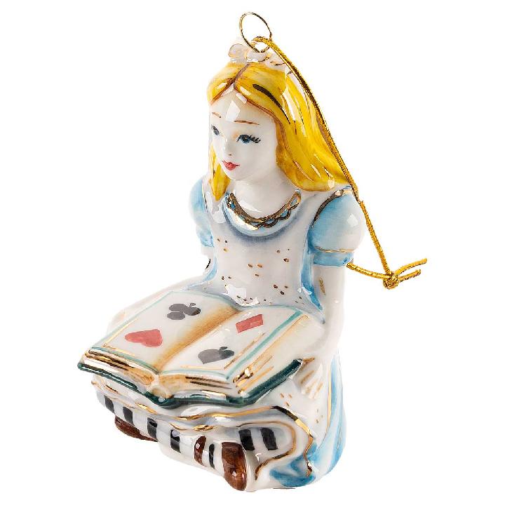 Елочная игрушка Лефортовский фарфор Алиса в стране чудес