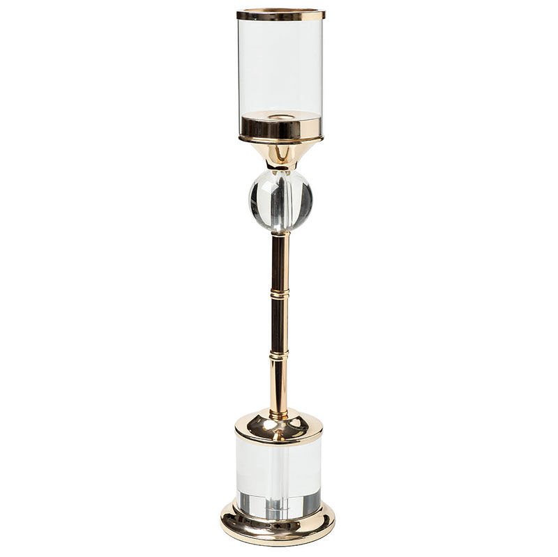 Подсвечник Garda Decor 11х11х49см, цвет золото