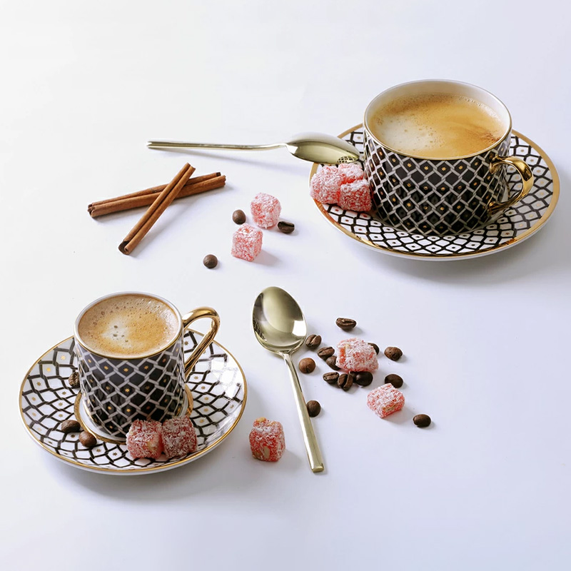 Чайная пара Императорский фарфоровый завод Идиллия Неро