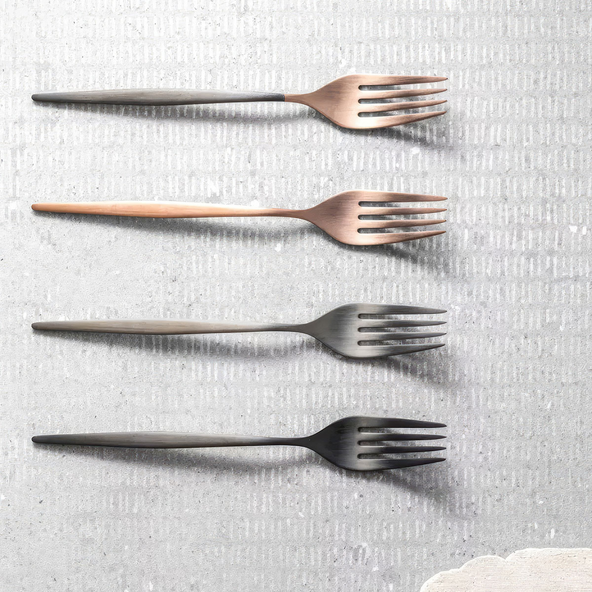 Набор столовых приборов Cristema Rabat 24 предмета на 6 персон, матовая полировка, цвет черный