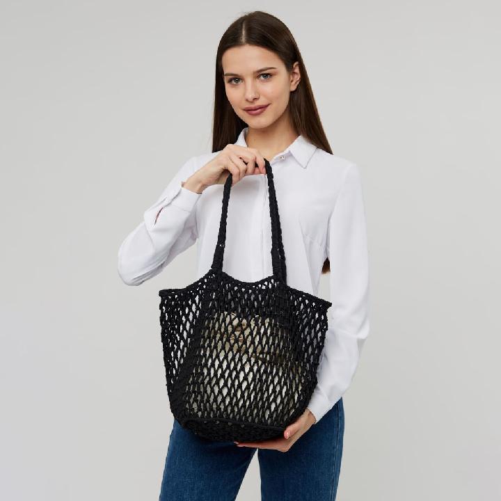 Сумка-шоппер Jane's Story, цвет черный