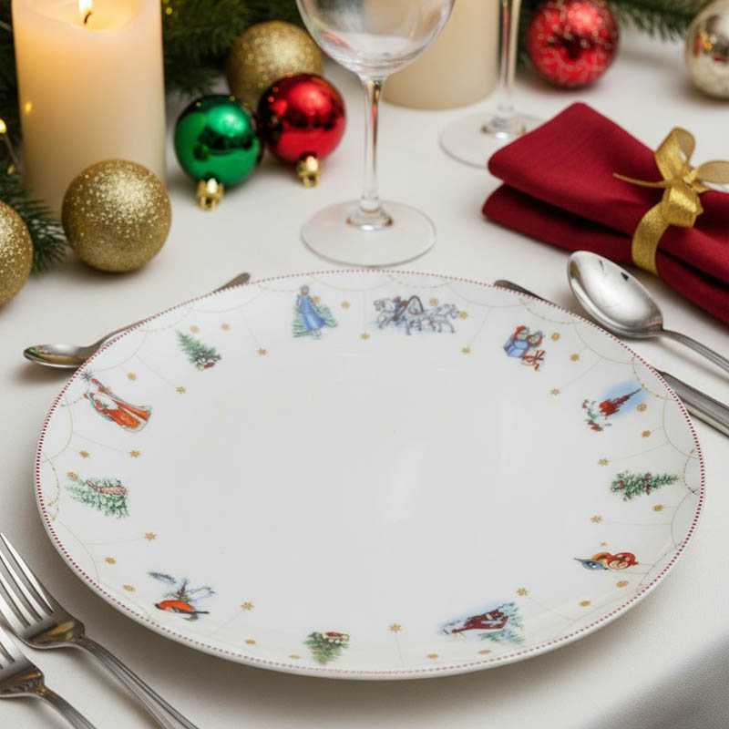 Тарелка обеденная Zapel Зимняя сказка 26,8см