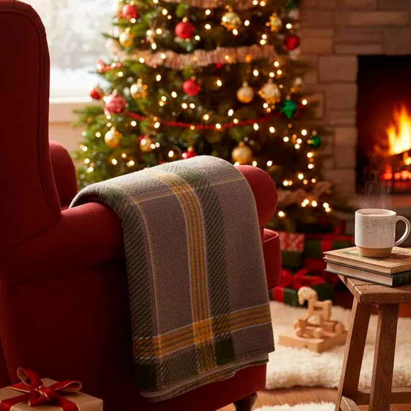 Плед Pappel Cotton 200x220см, бежевый