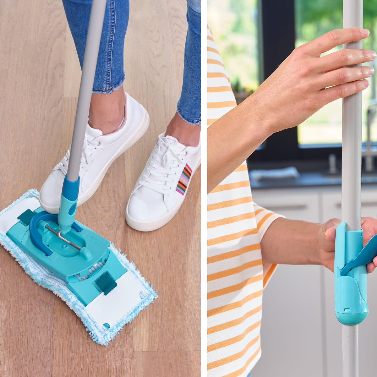 Комплект для влажной уборки Leifheit Clean Twist M Ergo швабра и ведро на колесиках