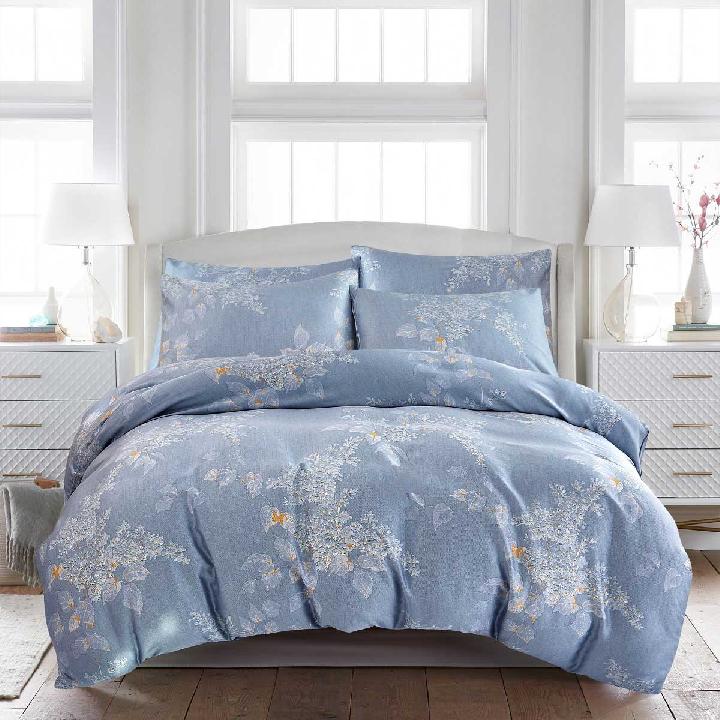 Комплект постельного белья 1,5-спальный Pappel leaves on blue