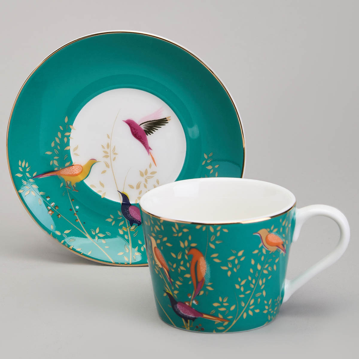 Кофейный набор Lefard Golden Birds 4 предмета на 2 персоны