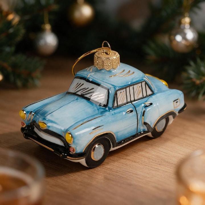 Елочная игрушка Лефортовский фарфор Автомобиль