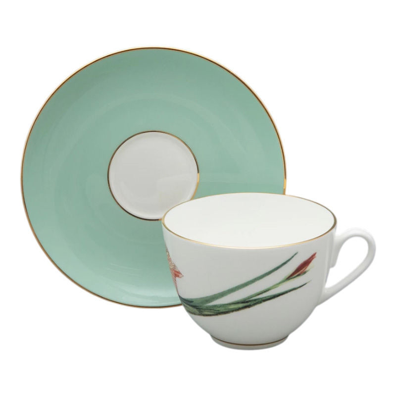 Чайная пара Императорский фарфоровый завод L'Art Des Fleurs Тигровый ирис