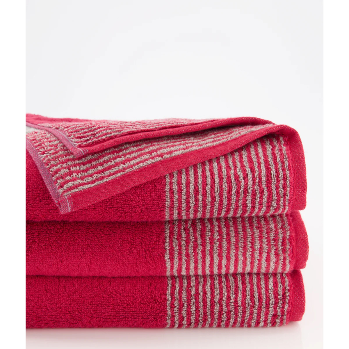 Полотенце махровое Cawo Two-Tone 50x100см, цвет бордовый