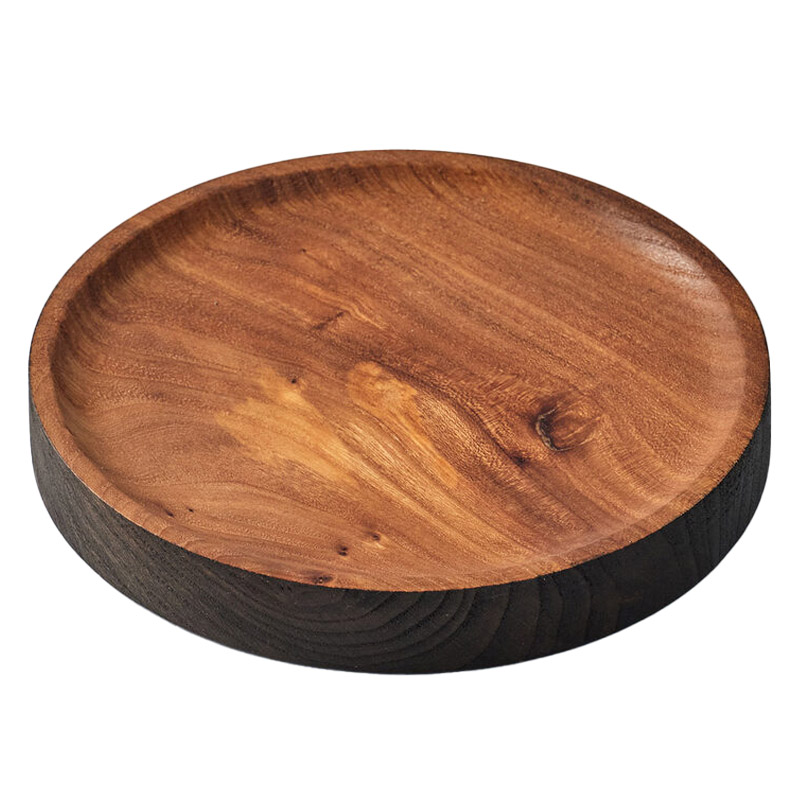 Тарелка с обожженным бортиком 20см Kenai Ceramics Wood