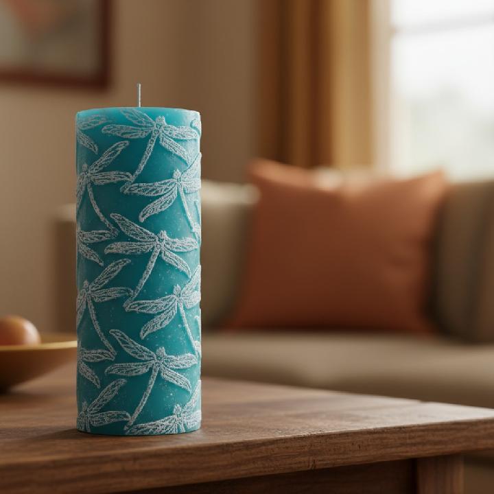 Свеча большая Zapel Дороти бирюза