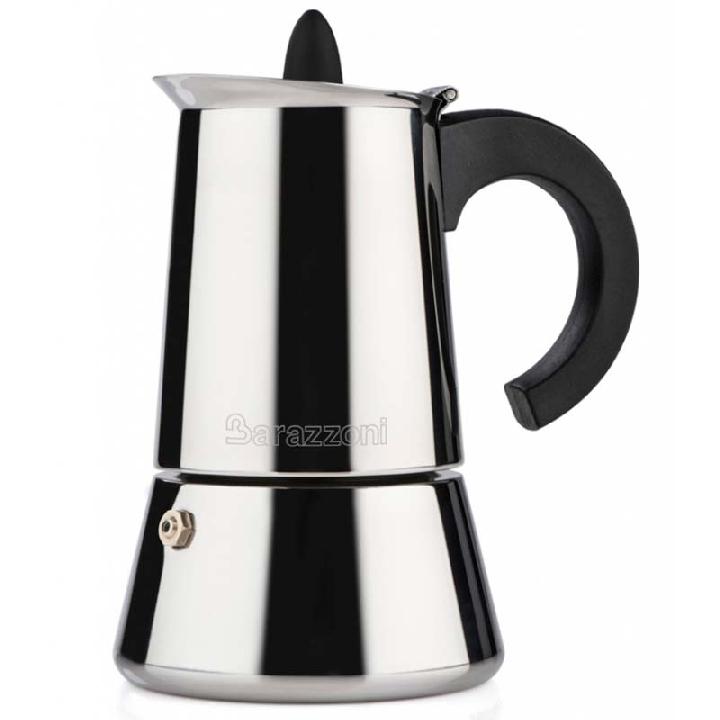 Кофеварка на 6 чашек Barazzoni Inox, цвет серебряный