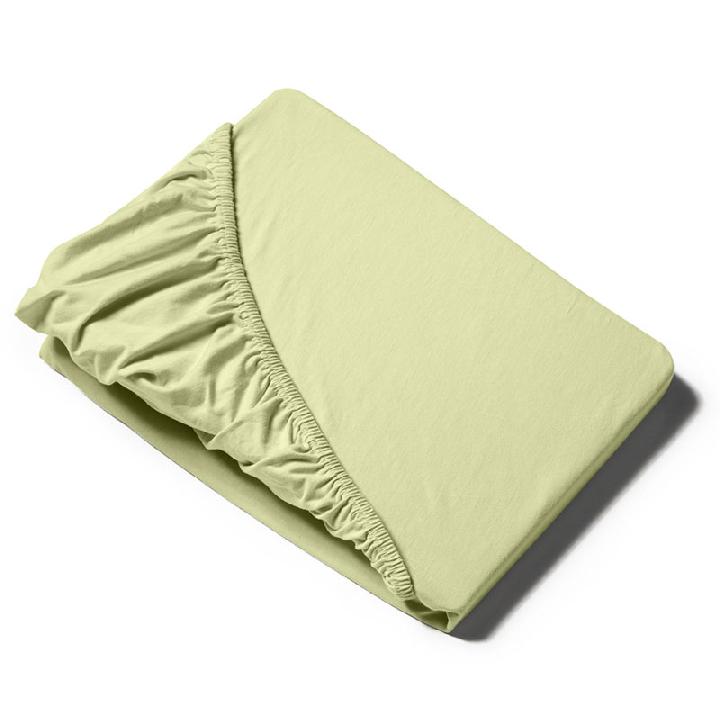 Простыня на резинке 1,5-спальная Fussenegger Эксквизит, цвет зеленый