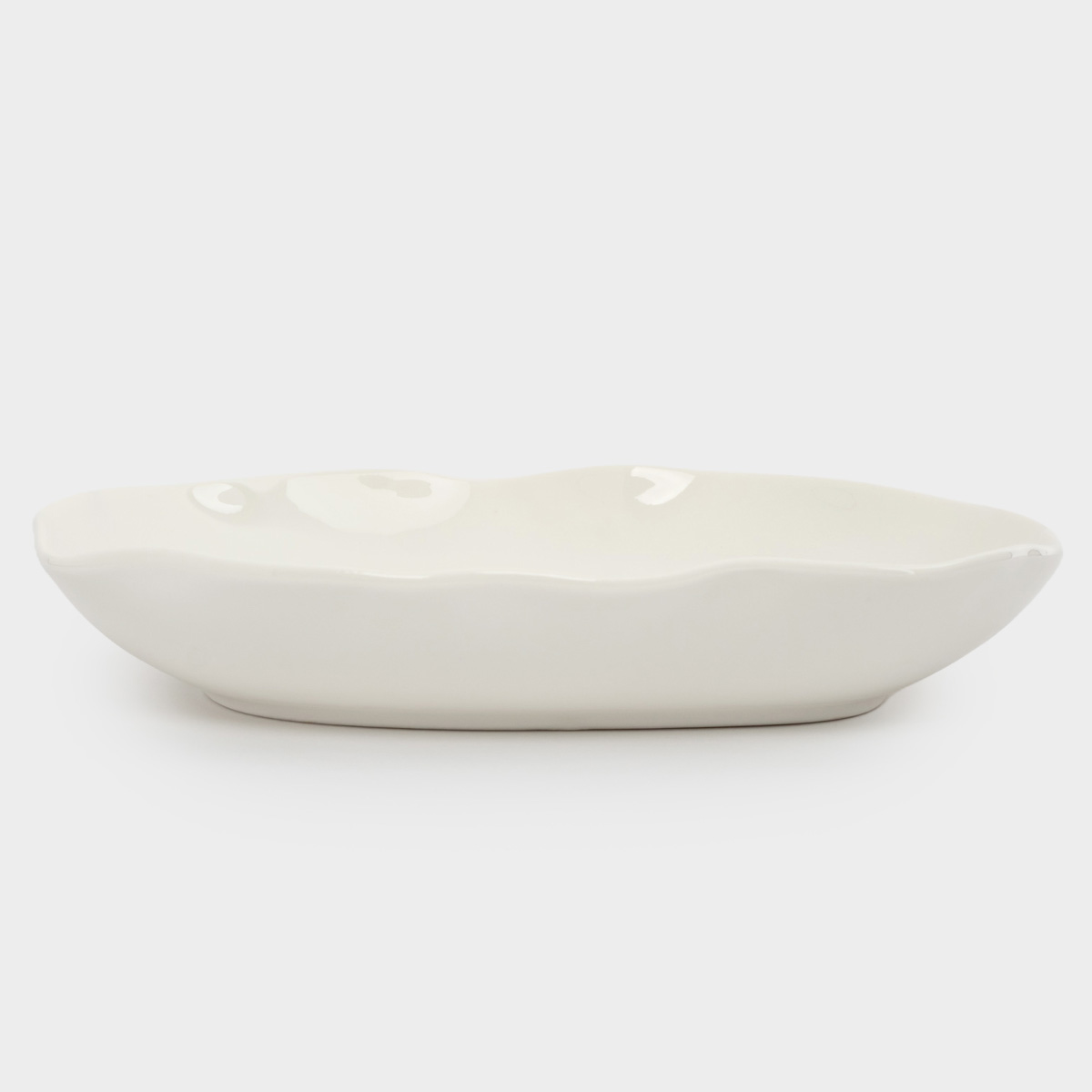 Тарелка суповая Anna Lafarg White Ocean Волнистый край