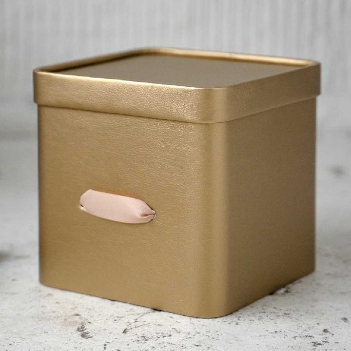 Коробка для хранения Rompicato Cube S, цвет золотой