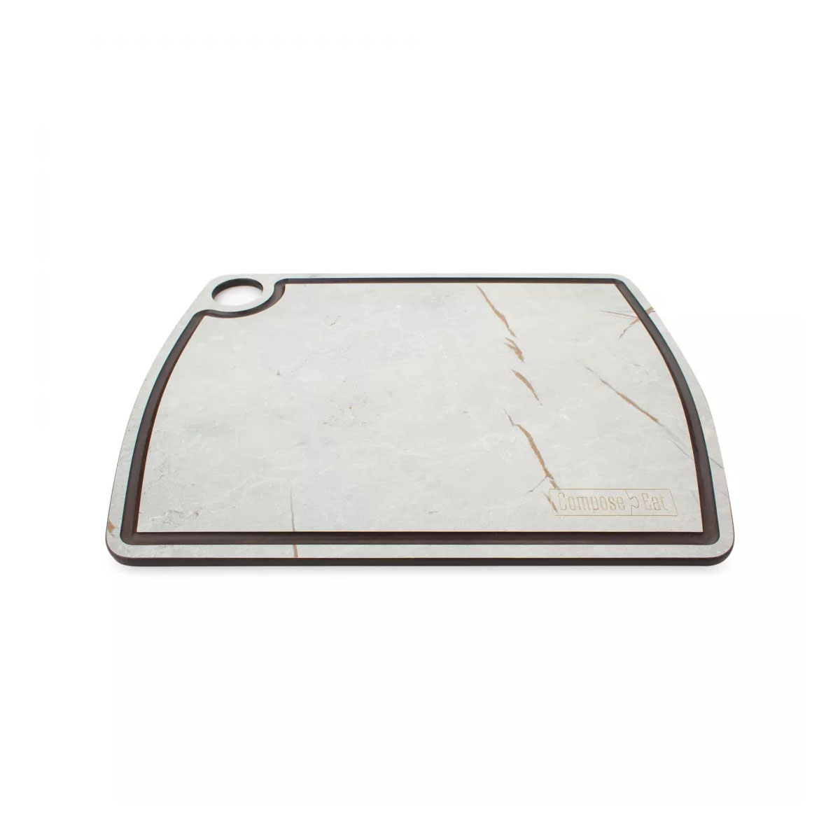 Доска разделочная c желобом ComposeEat Мраморный Грейс 29х22см