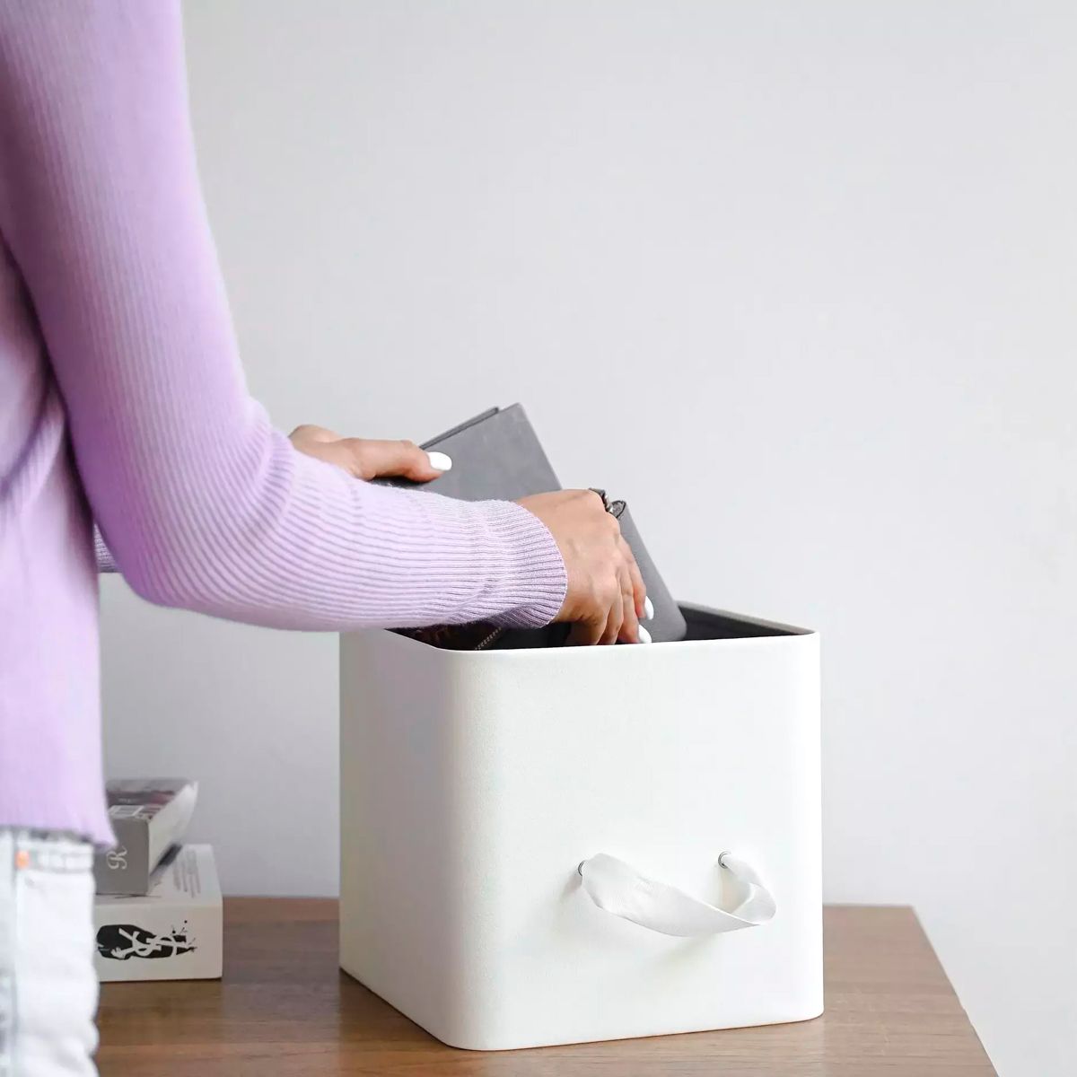 Коробка для хранения Rompicato Cube S, цвет белый