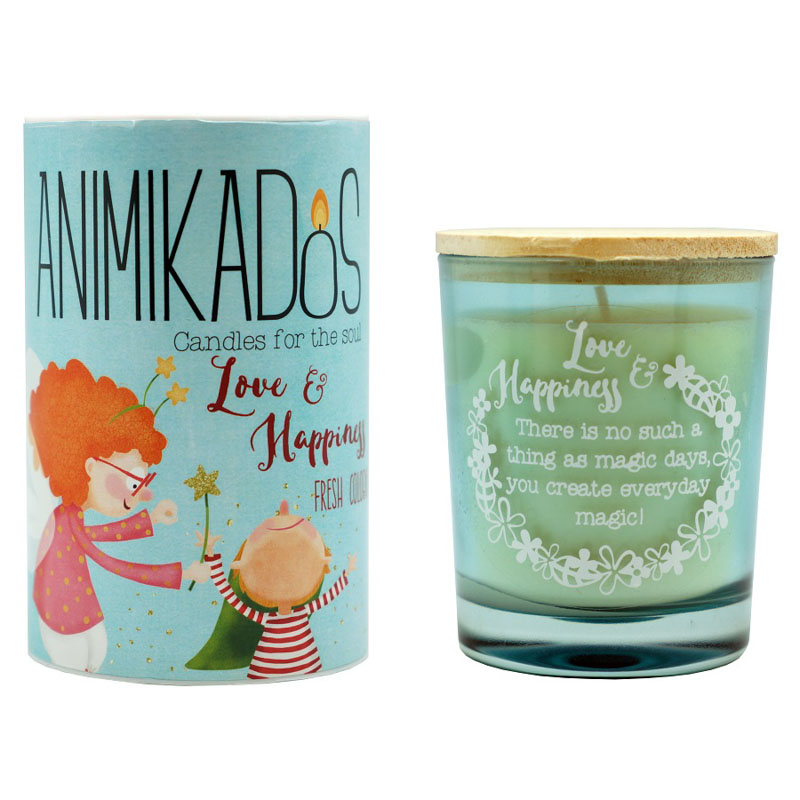 

Свеча ароматическая Love & Happiness Animikados, Разноцветный