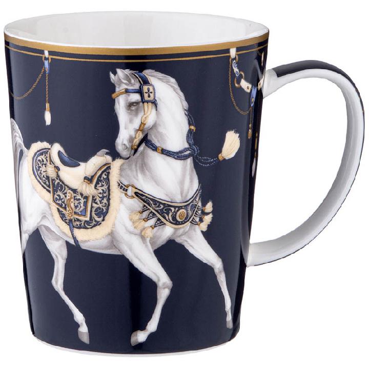 Кружка 400мл Lefard Horse Club, цвет синий