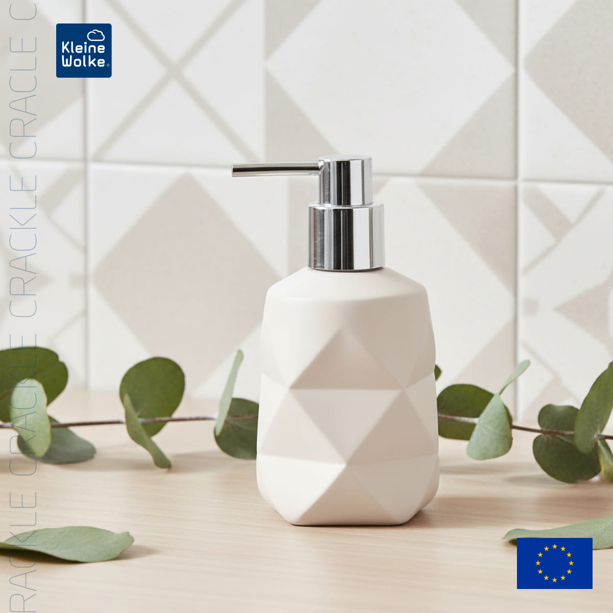Дозатор для жидкого мыла Kleine Wolke Crackle Bast