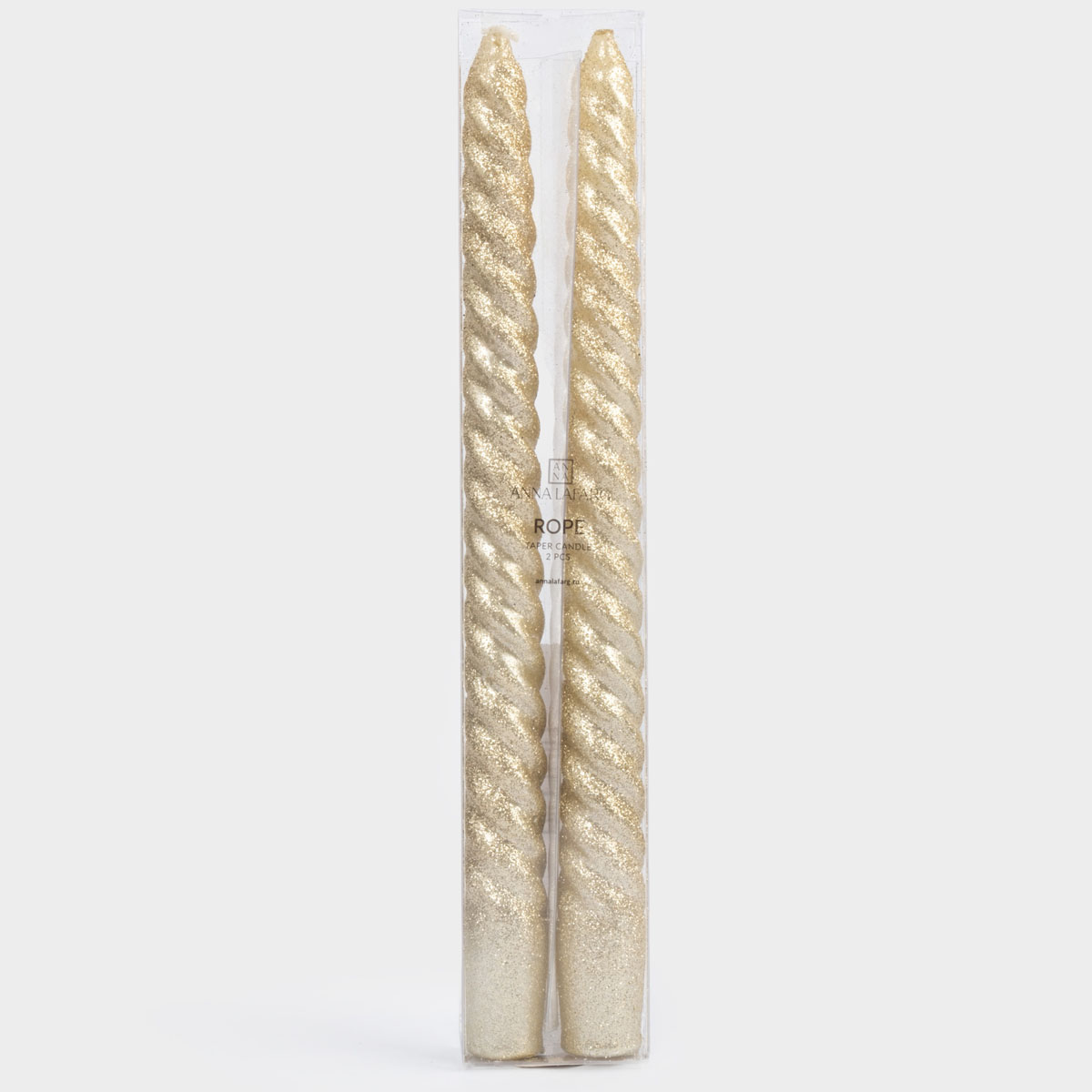 Набор свечей витых Anna Lafarg Новый Год 2шт, шампань